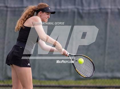 Thumbnail 2 in Girls Tennis Metro Tournament photogallery.