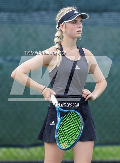 Thumbnail 3 in Girls Tennis Metro Tournament photogallery.