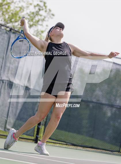 Thumbnail 1 in Girls Tennis Metro Tournament photogallery.