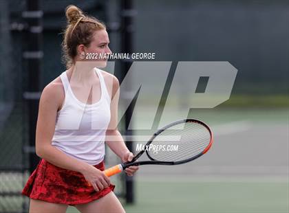 Thumbnail 2 in Girls Tennis Metro Tournament photogallery.
