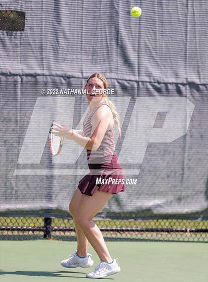 Thumbnail 2 in Girls Tennis Metro Tournament photogallery.