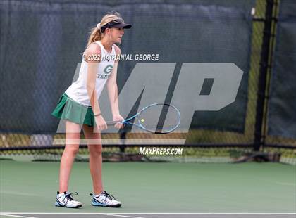 Thumbnail 3 in Girls Tennis Metro Tournament photogallery.