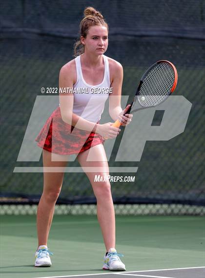Thumbnail 3 in Girls Tennis Metro Tournament photogallery.
