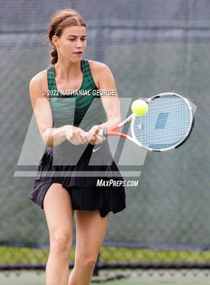 Thumbnail 3 in Girls Tennis Metro Tournament photogallery.