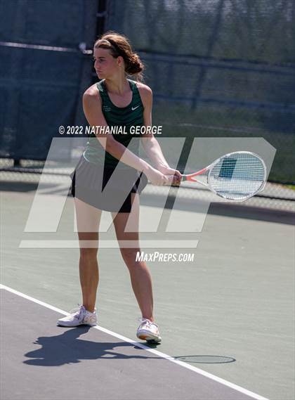 Thumbnail 1 in Girls Tennis Metro Tournament photogallery.