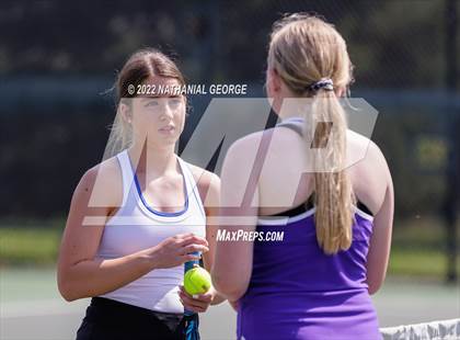 Thumbnail 1 in Girls Tennis Metro Tournament photogallery.