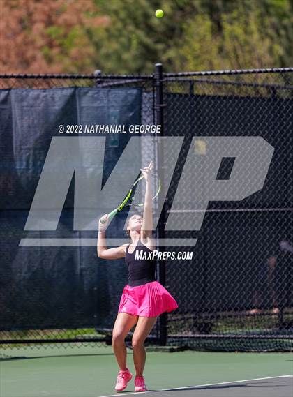 Thumbnail 2 in Girls Tennis Metro Tournament photogallery.