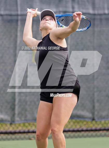 Thumbnail 3 in Girls Tennis Metro Tournament photogallery.