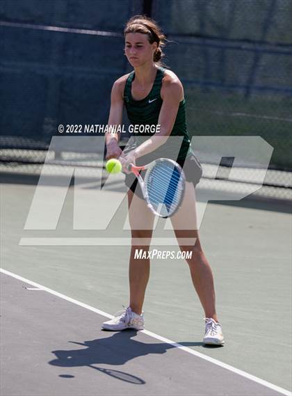 Thumbnail 2 in Girls Tennis Metro Tournament photogallery.