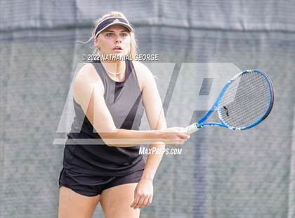Thumbnail 1 in Girls Tennis Metro Tournament photogallery.