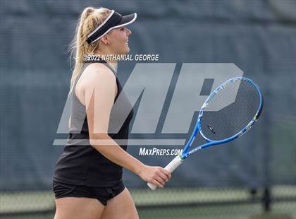 Thumbnail 3 in Girls Tennis Metro Tournament photogallery.