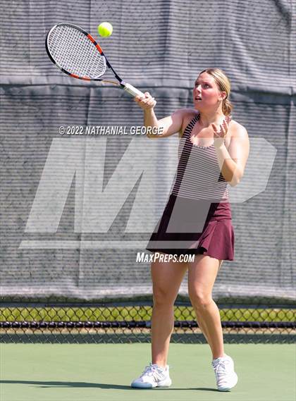 Thumbnail 3 in Girls Tennis Metro Tournament photogallery.