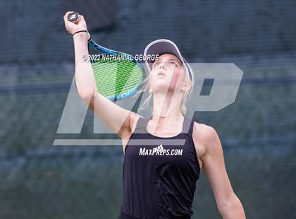 Thumbnail 3 in Girls Tennis Metro Tournament photogallery.