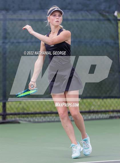 Thumbnail 2 in Girls Tennis Metro Tournament photogallery.