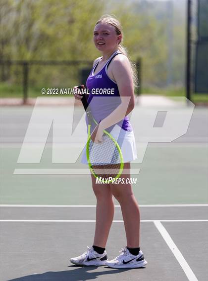 Thumbnail 3 in Girls Tennis Metro Tournament photogallery.