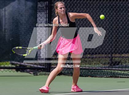 Thumbnail 3 in Girls Tennis Metro Tournament photogallery.
