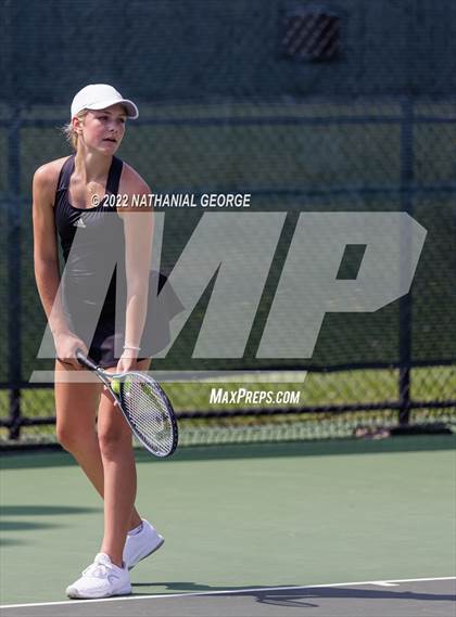 Thumbnail 1 in Girls Tennis Metro Tournament photogallery.