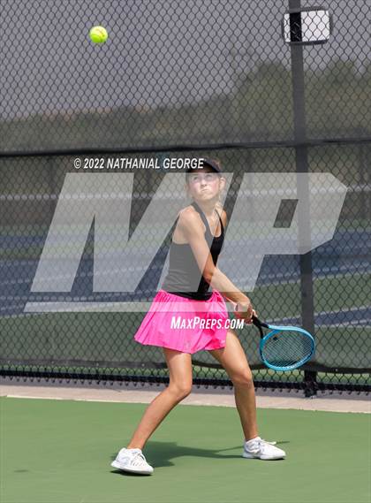 Thumbnail 2 in Girls Tennis Metro Tournament photogallery.