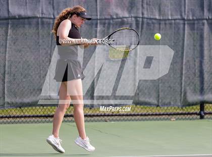 Thumbnail 3 in Girls Tennis Metro Tournament photogallery.