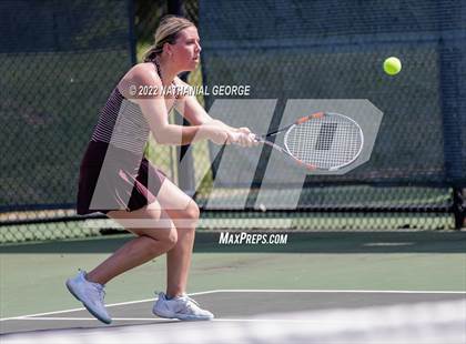 Thumbnail 1 in Girls Tennis Metro Tournament photogallery.