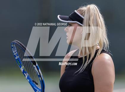 Thumbnail 2 in Girls Tennis Metro Tournament photogallery.