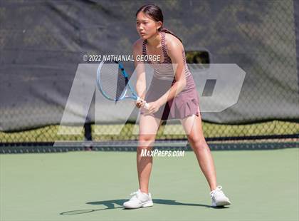 Thumbnail 3 in Girls Tennis Metro Tournament photogallery.