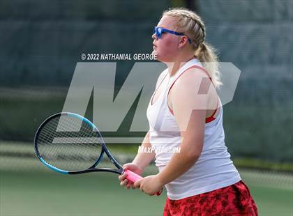 Thumbnail 2 in Girls Tennis Metro Tournament photogallery.