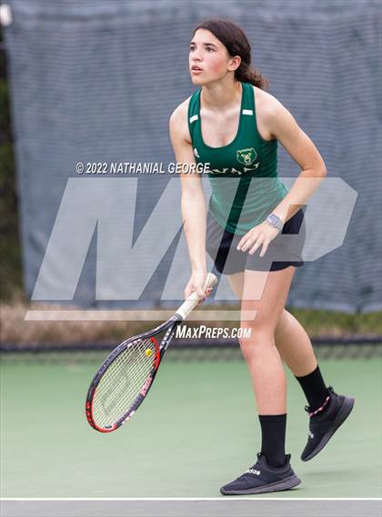 Thumbnail 2 in Girls Tennis Metro Tournament photogallery.