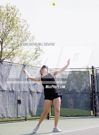 Thumbnail 1 in Girls Tennis Metro Tournament photogallery.