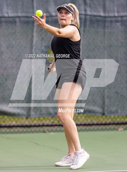 Thumbnail 2 in Girls Tennis Metro Tournament photogallery.
