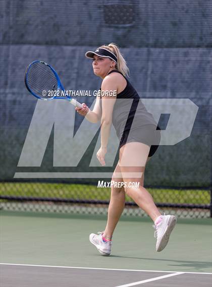 Thumbnail 2 in Girls Tennis Metro Tournament photogallery.