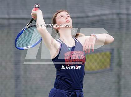 Thumbnail 1 in Girls Tennis Metro Tournament photogallery.