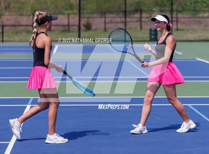 Thumbnail 3 in Girls Tennis Metro Tournament photogallery.