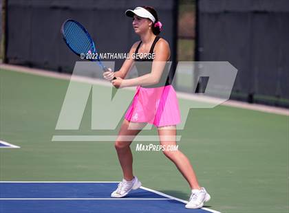 Thumbnail 3 in Girls Tennis Metro Tournament photogallery.