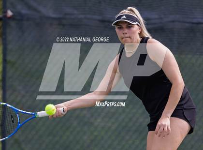 Thumbnail 1 in Girls Tennis Metro Tournament photogallery.