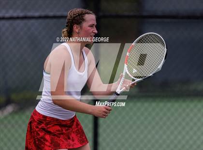 Thumbnail 2 in Girls Tennis Metro Tournament photogallery.