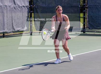Thumbnail 3 in Girls Tennis Metro Tournament photogallery.
