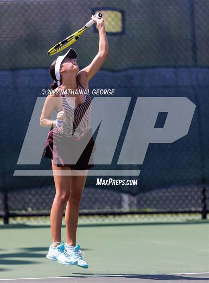 Thumbnail 2 in Girls Tennis Metro Tournament photogallery.