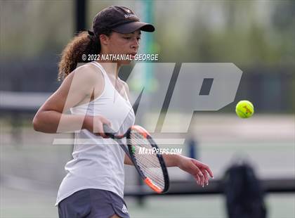 Thumbnail 2 in Girls Tennis Metro Tournament photogallery.