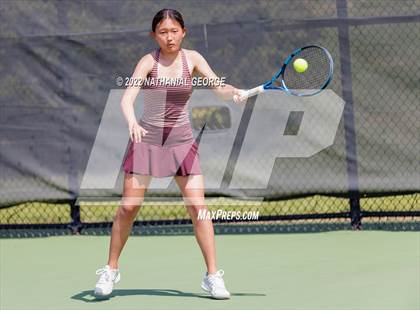 Thumbnail 1 in Girls Tennis Metro Tournament photogallery.