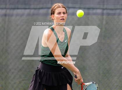 Thumbnail 3 in Girls Tennis Metro Tournament photogallery.