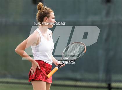 Thumbnail 1 in Girls Tennis Metro Tournament photogallery.