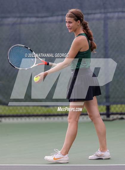 Thumbnail 2 in Girls Tennis Metro Tournament photogallery.