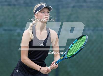Thumbnail 1 in Girls Tennis Metro Tournament photogallery.