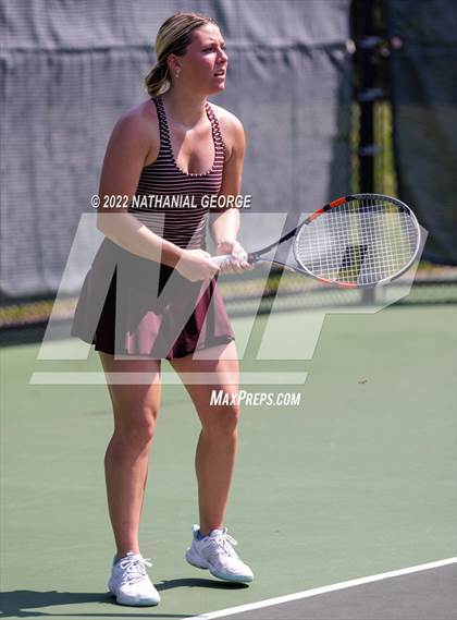 Thumbnail 1 in Girls Tennis Metro Tournament photogallery.