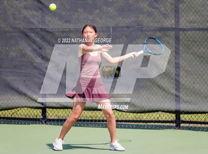 Thumbnail 3 in Girls Tennis Metro Tournament photogallery.