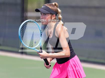 Thumbnail 1 in Girls Tennis Metro Tournament photogallery.