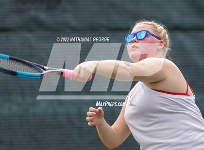 Thumbnail 1 in Girls Tennis Metro Tournament photogallery.