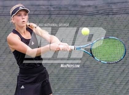 Thumbnail 2 in Girls Tennis Metro Tournament photogallery.