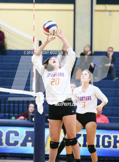 Thumbnail 3 in Kerr-Vance Academy vs Cresset Christian Academy (NCISAA 1A Final) photogallery.